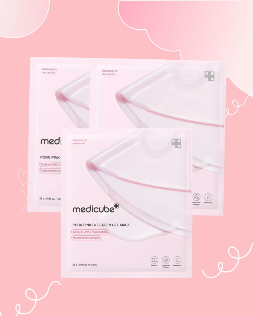 PDRN Pink Collagen Gel Mask x3