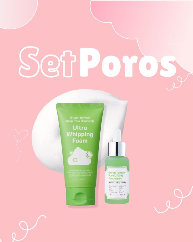 Set Poros: Sungboon Lifting Ampoule 30ml + Sungboon pore cleansing foam