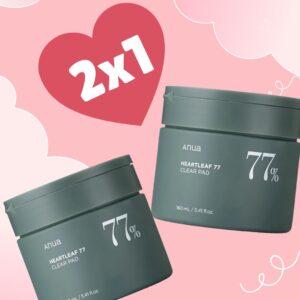 2x1 Heartleaf 77% Soothing Toner Pad Anua